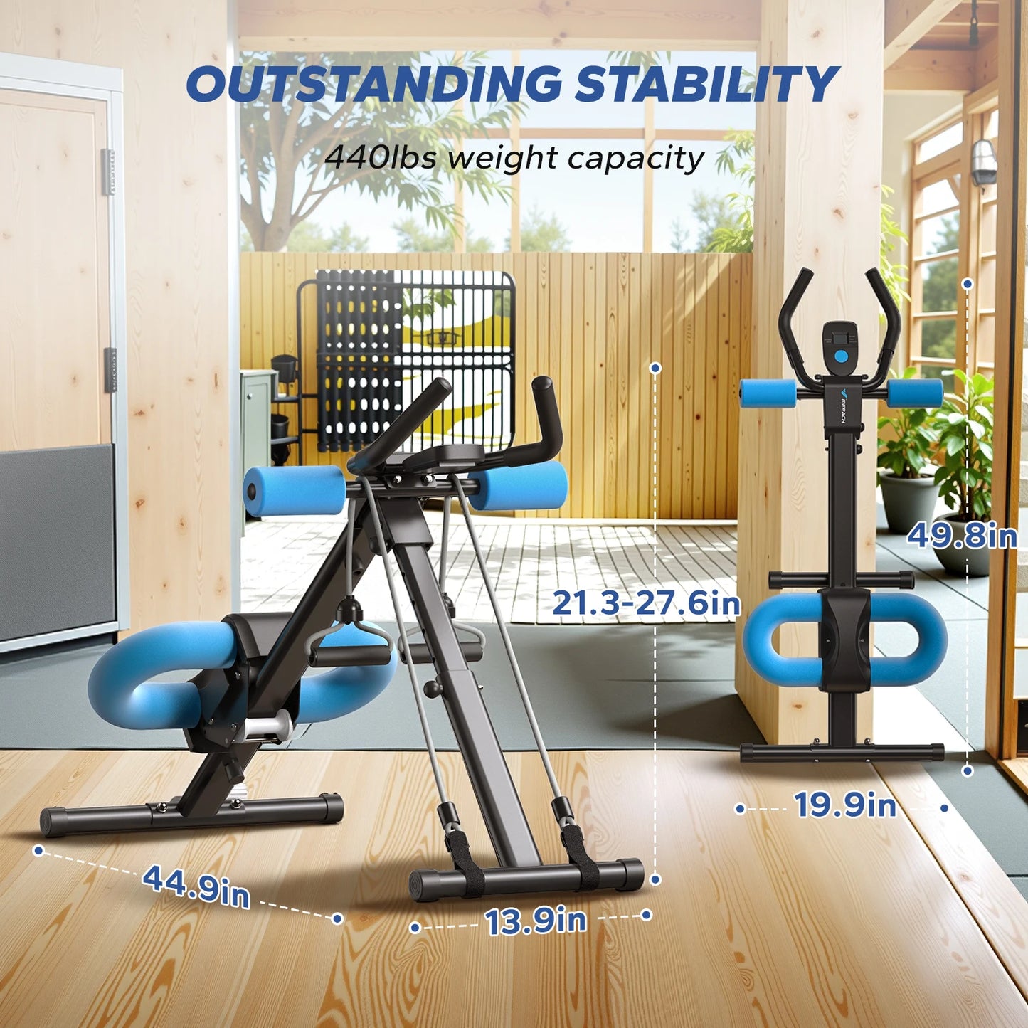 MERACH Abdominal Exercise System Trainer Adjustable Workout