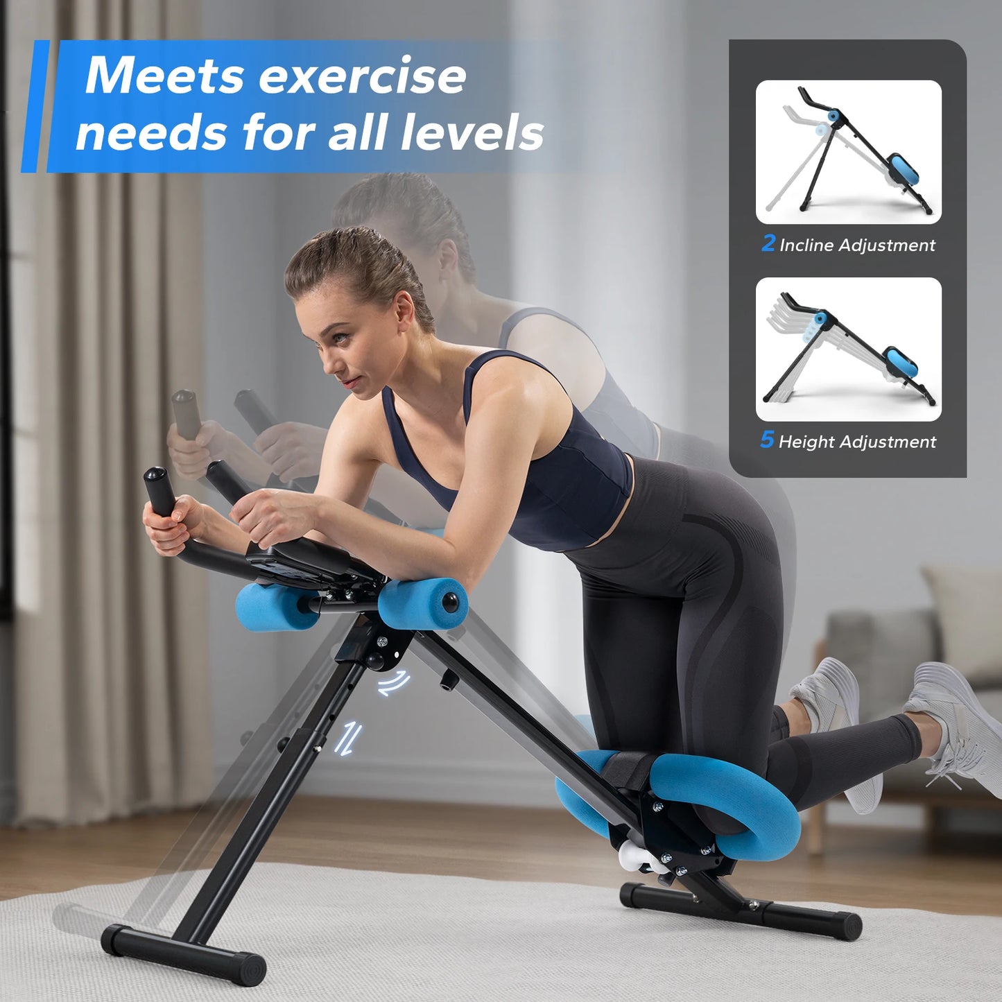 MERACH Abdominal Exercise System Trainer Adjustable Workout