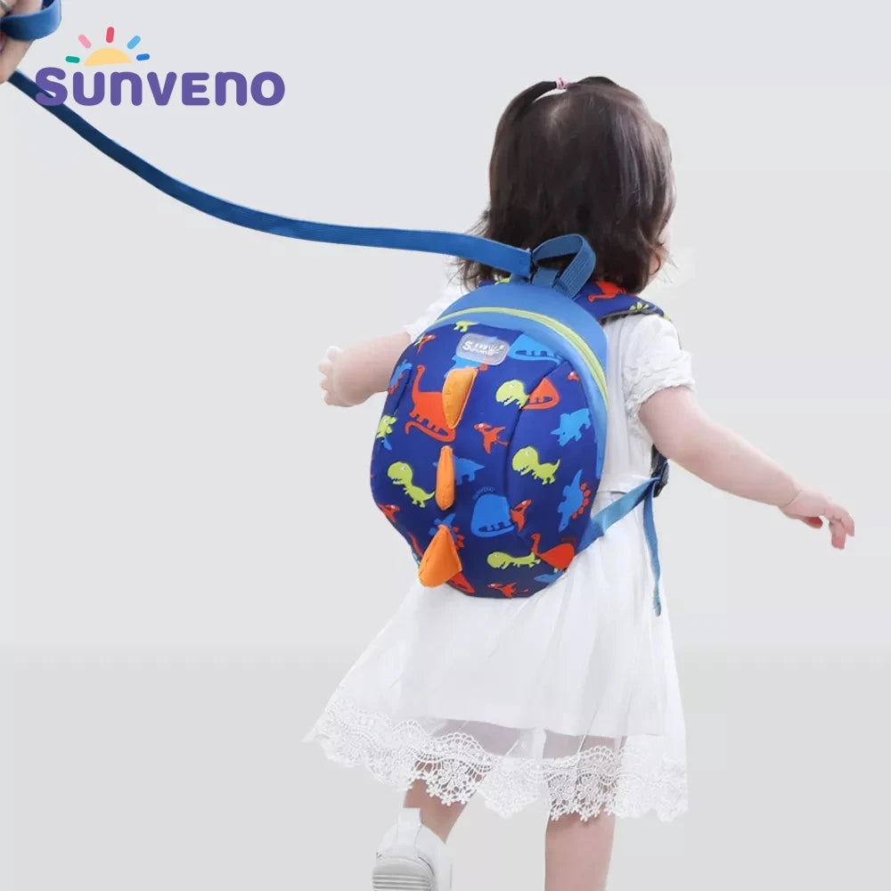Sunveno Kids Backpack Safety Harness Leash Dinosaur