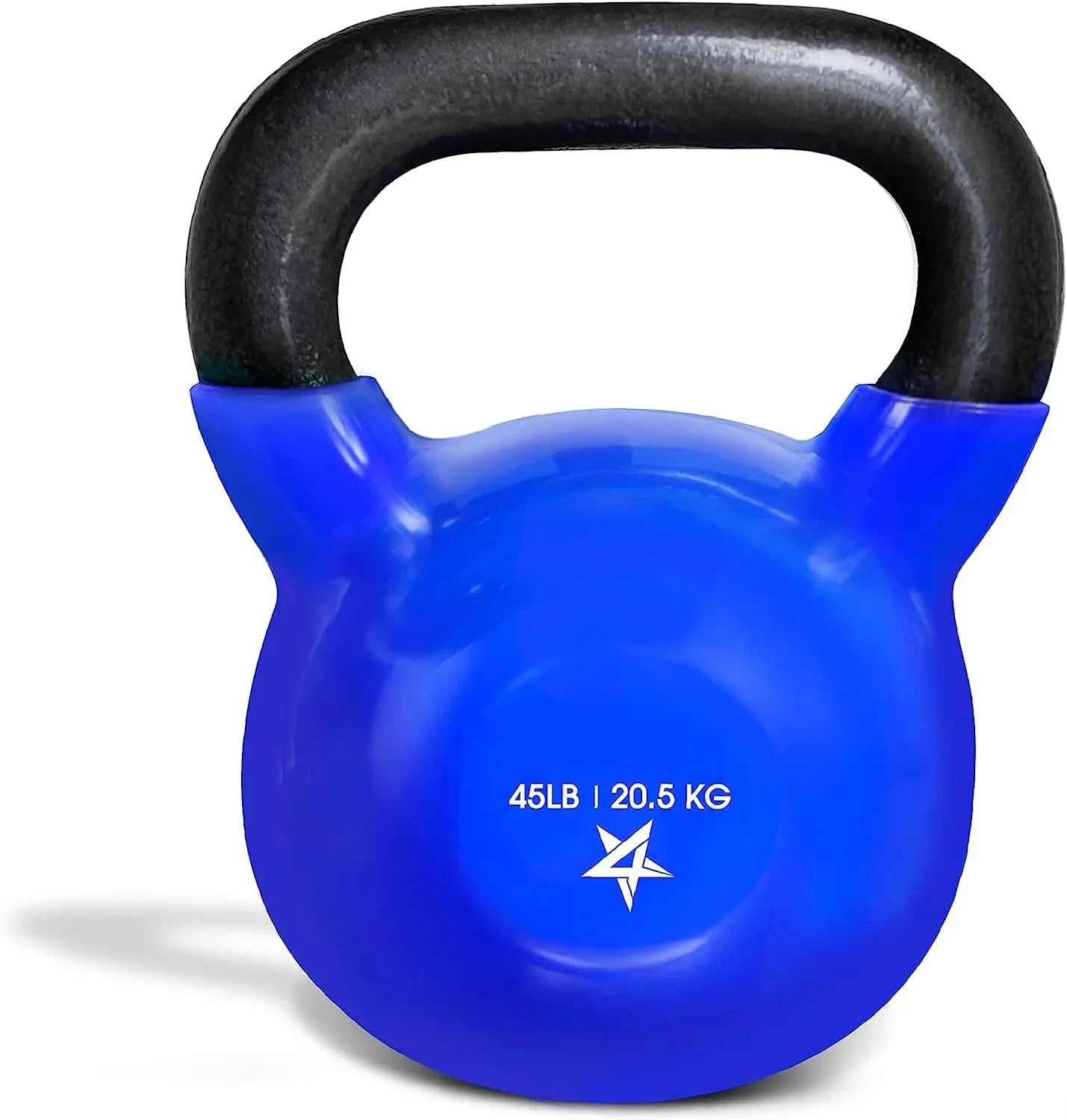 30-65lbs Kettlebells Vinyl Coated Cast Iron for Dumbbell Weights Exercises, Gym, Fitness, Full Body Workout Equipment Push up