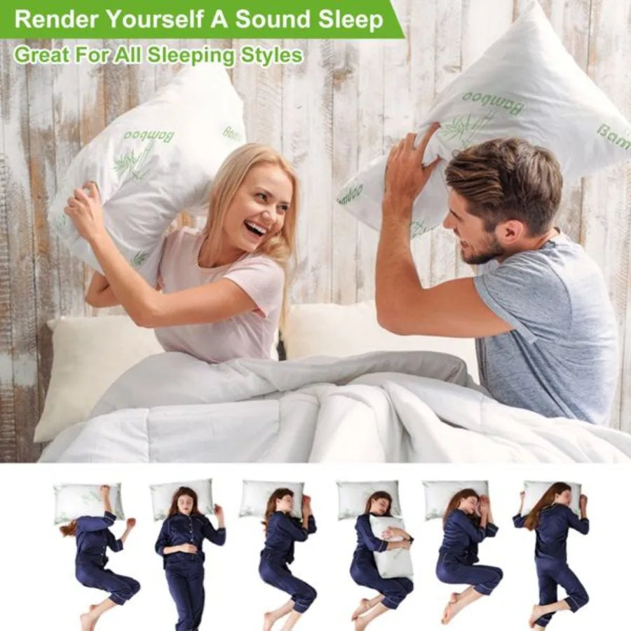 Guangdong Bamboo Memory Foam Pillow 2 Pack Neck Support