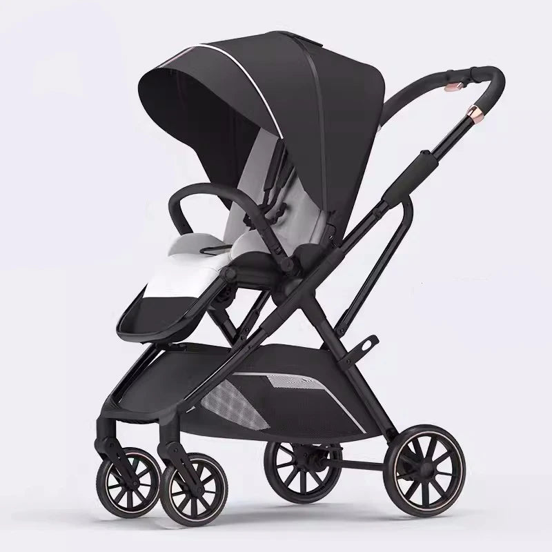 New Arrival High View Portable Baby Stroller Ergonomics Seat Bassinet for Newborn One Hand to Recline Pram