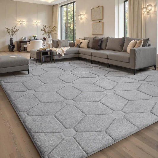 Hign-concerned Soft Area Rug Non Slip Machine Washable