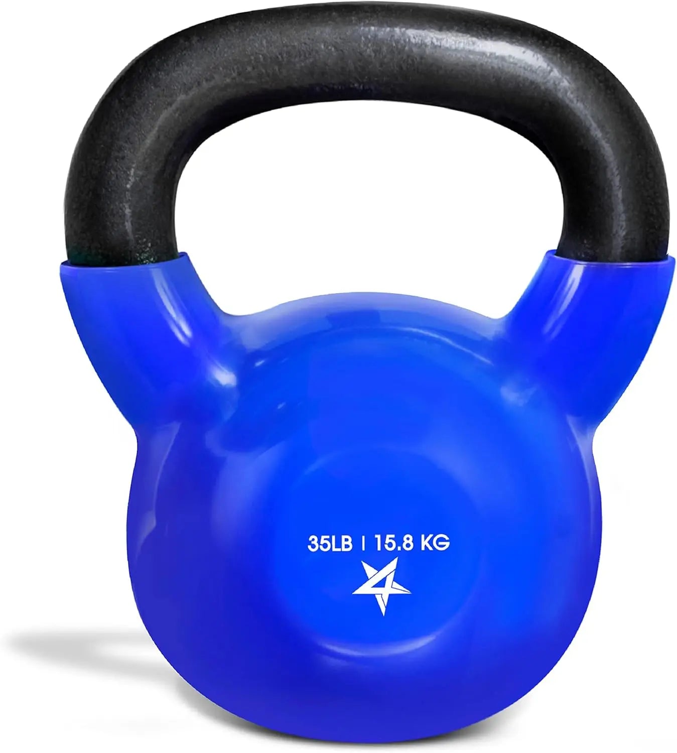 30-65lbs Kettlebells Vinyl Coated Cast Iron for Dumbbell Weights Exercises, Gym, Fitness, Full Body Workout Equipment Push up