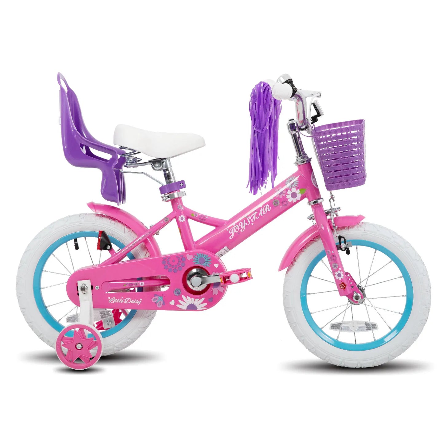 Joystar Kids Bike With Doll Seat And Streamers Girls