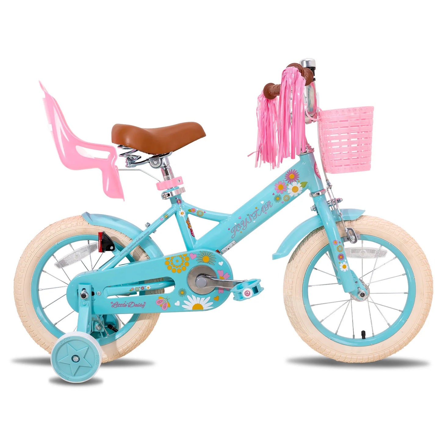 Joystar Kids Bike With Doll Seat And Streamers Girls