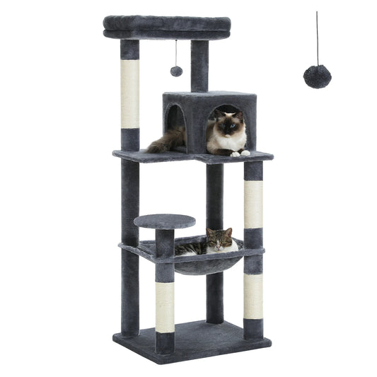 PAWZ Road Indoor Cat Tree 5 Level Tower Durable Hammock