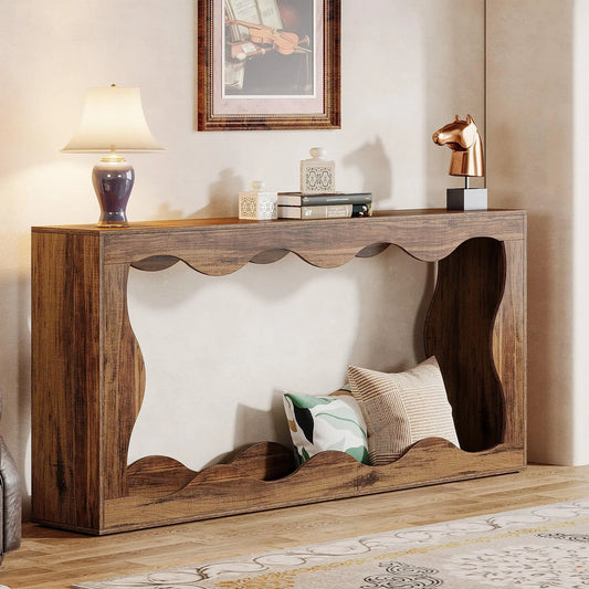 Tribesigns Farmhouse Console Table With Storage For Hallway
