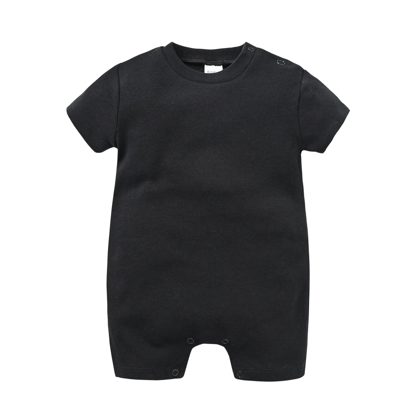 Kavkas Baby Boy Girls Romper Short Sleeve Summer Newborn Cotton Clothes 0-12 Months White Black Design Infant Costume