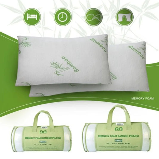 Guangdong Bamboo Memory Foam Pillow 2 Pack Neck Support