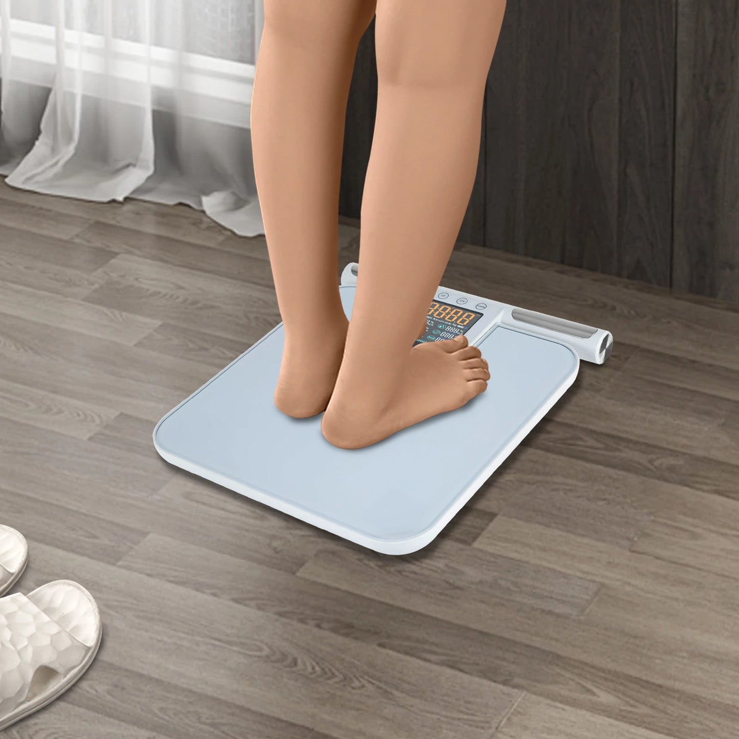 Eight-electrode Intelligent Body Fat Scale Weight BMI Bluetooth Connection Easy to Carry for Pets in Hospitals Homes