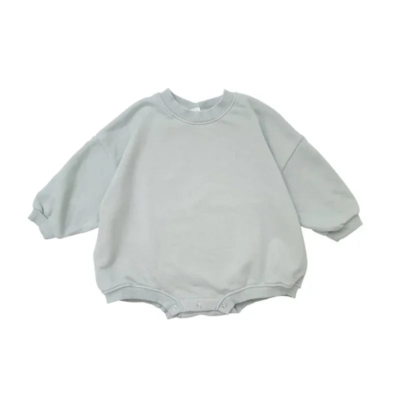 0-24M Newborn Infant Baby Girl Boy Sweatshirt Romper Toddler Long Sleeve Basic Cotton Oversize Rompers Baby Clothes Jumpsuit
