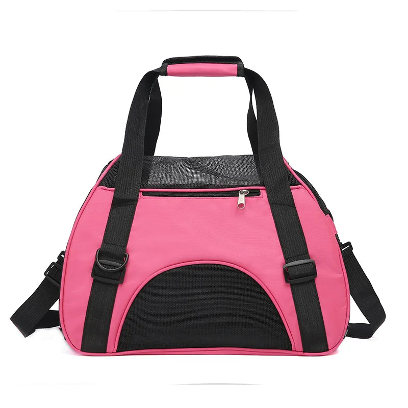 Cat Bags Soft-Sided Portable Dog Carrier Mesh Breathable Carrier Bags for Cats Dogs Comfort Foldable Handbag Pet Transport Bag
