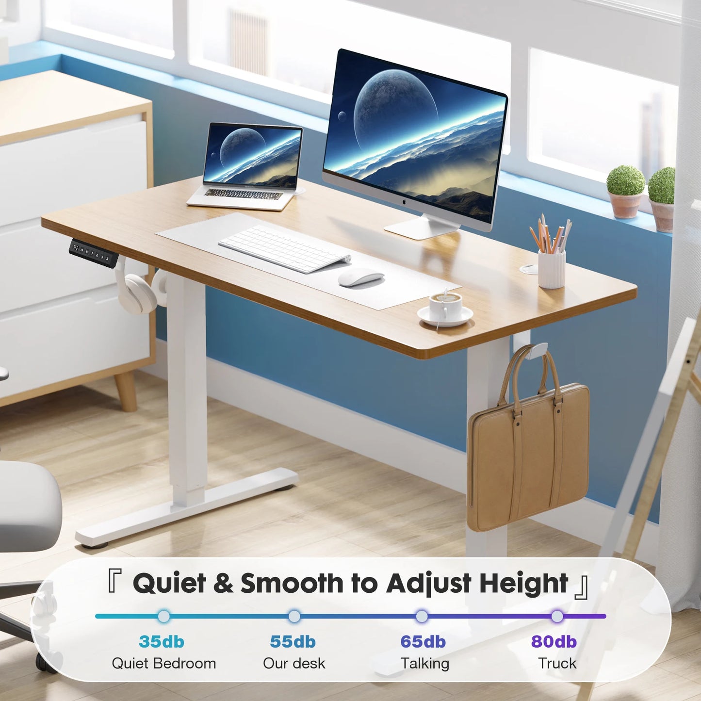 JHK Electric Standing Desk Height Adjustable Workstation