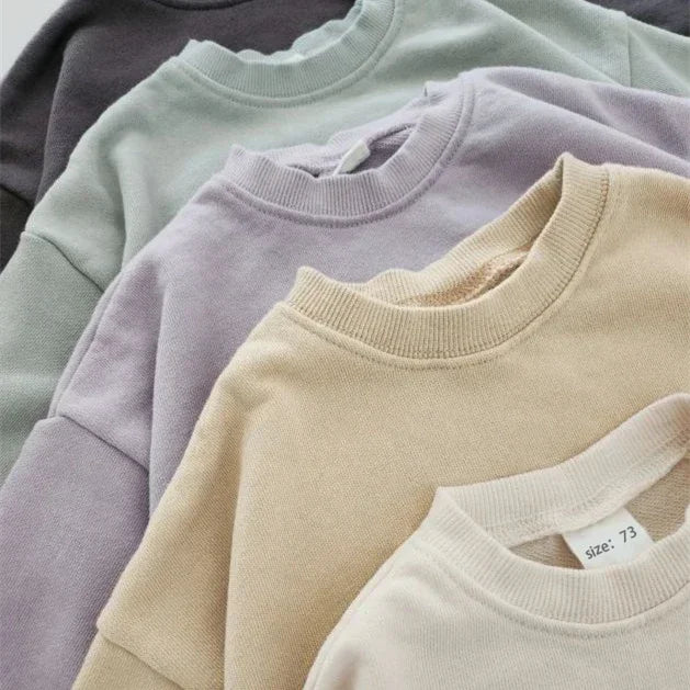 0-24M Newborn Infant Baby Girl Boy Sweatshirt Romper Toddler Long Sleeve Basic Cotton Oversize Rompers Baby Clothes Jumpsuit