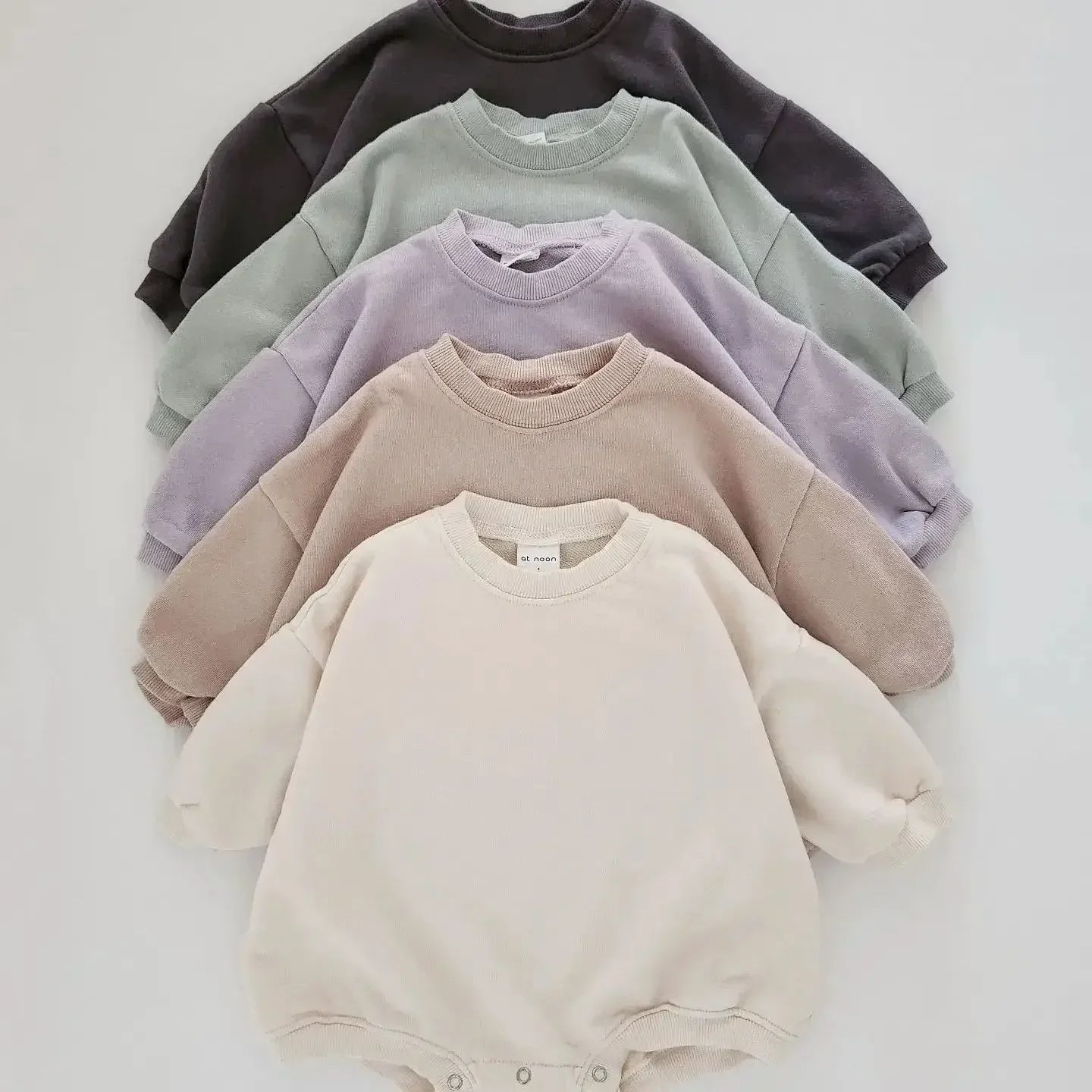 0-24M Newborn Infant Baby Girl Boy Sweatshirt Romper Toddler Long Sleeve Basic Cotton Oversize Rompers Baby Clothes Jumpsuit