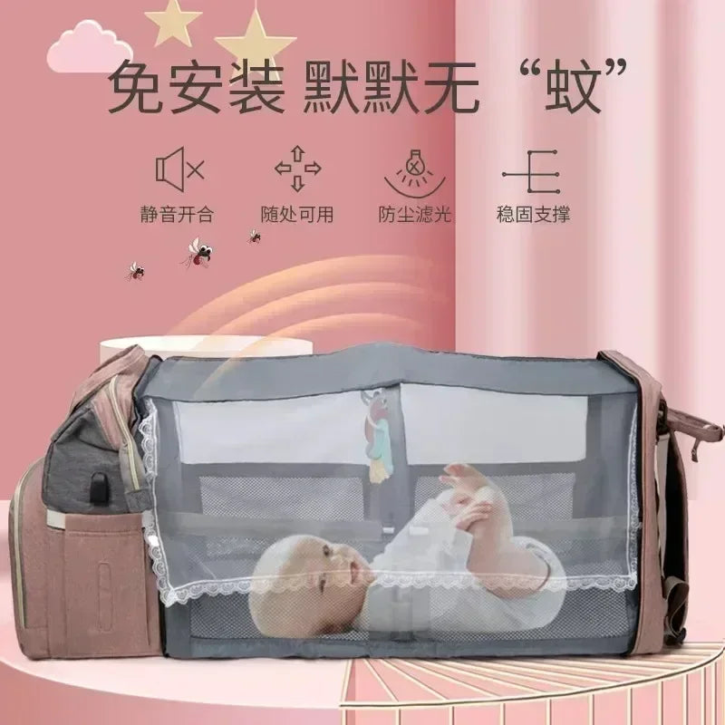 Mommy Bag Portable Diaper Backpack For Travel Moms