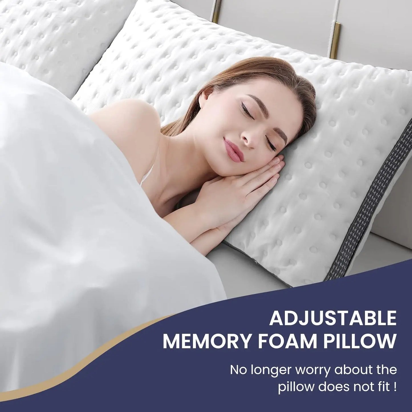 BedStory Queen Cooling Memory Foam Pillow CertiPURUS