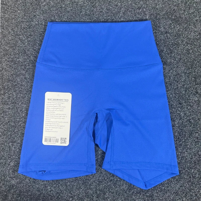 PKWYKLRECN Womens Yoga Shorts High Waist Pockets Breathable