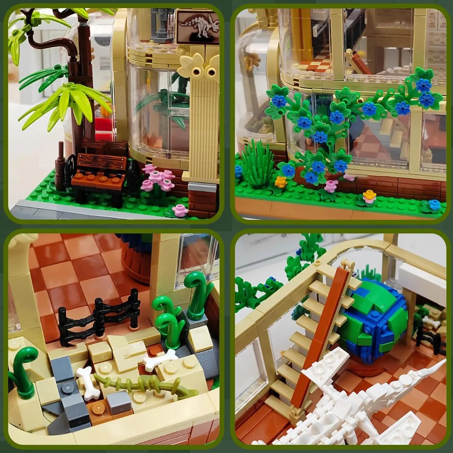 2788PCS Dinosaur Museum Building Blocks Park Dinosaurs World Street View Model Bricks Desktop Display Kids DIY Toys Idea Gifts