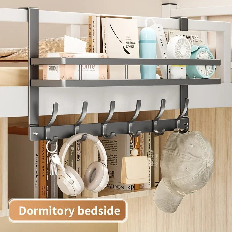 Multifunctional Metal Door Hanger Organizer With 6 Hooks