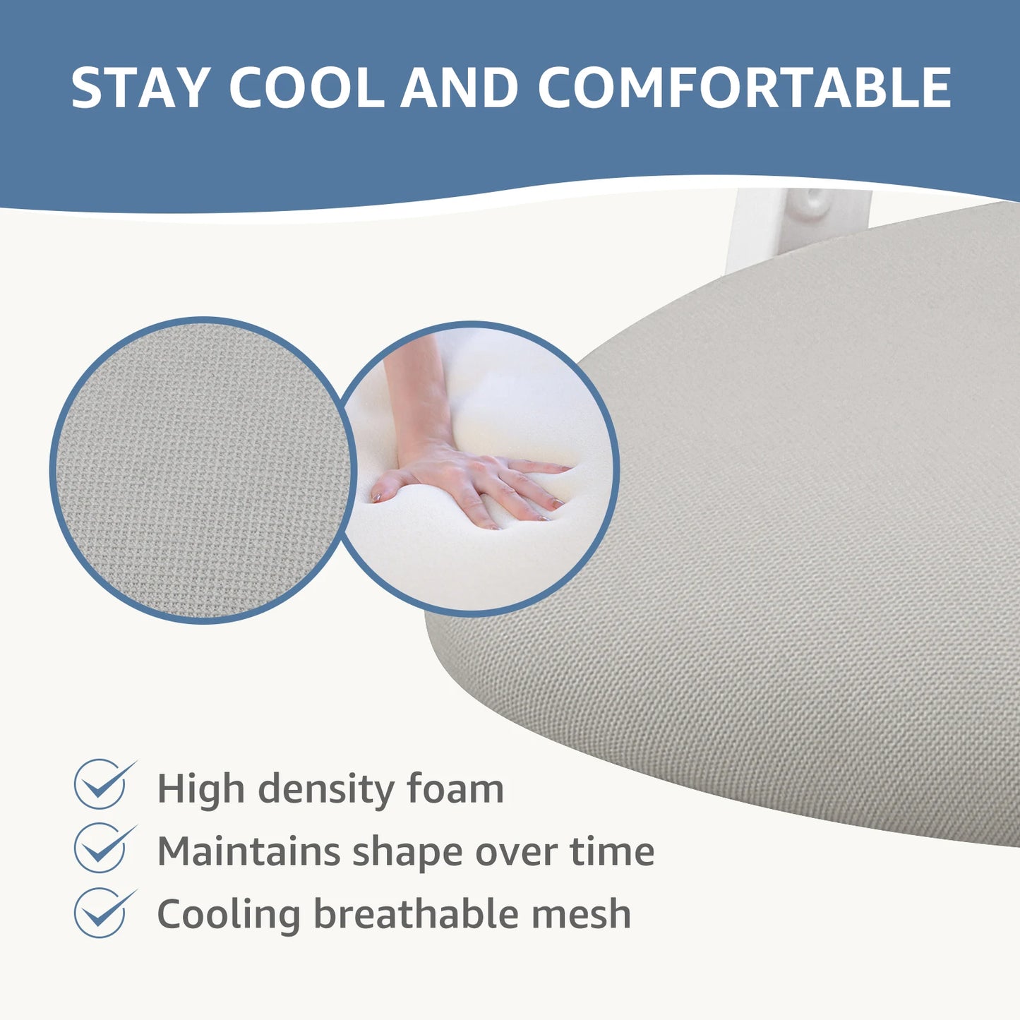 JHKErgonomics Mesh Ergonomic Office Chair Flip Up Headrest