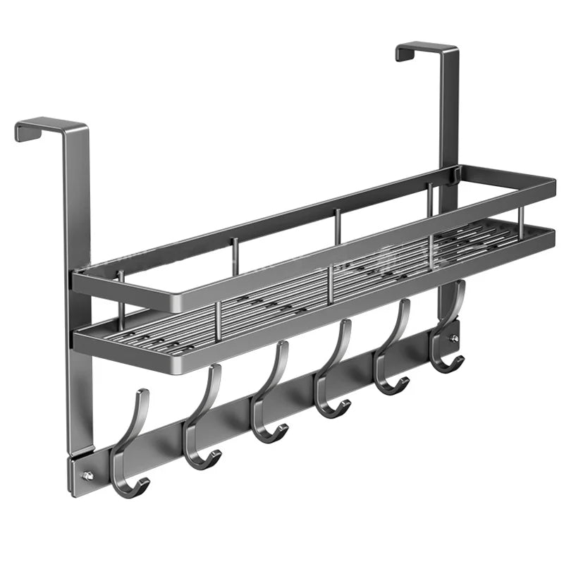 Multifunctional Metal Door Hanger Organizer With 6 Hooks