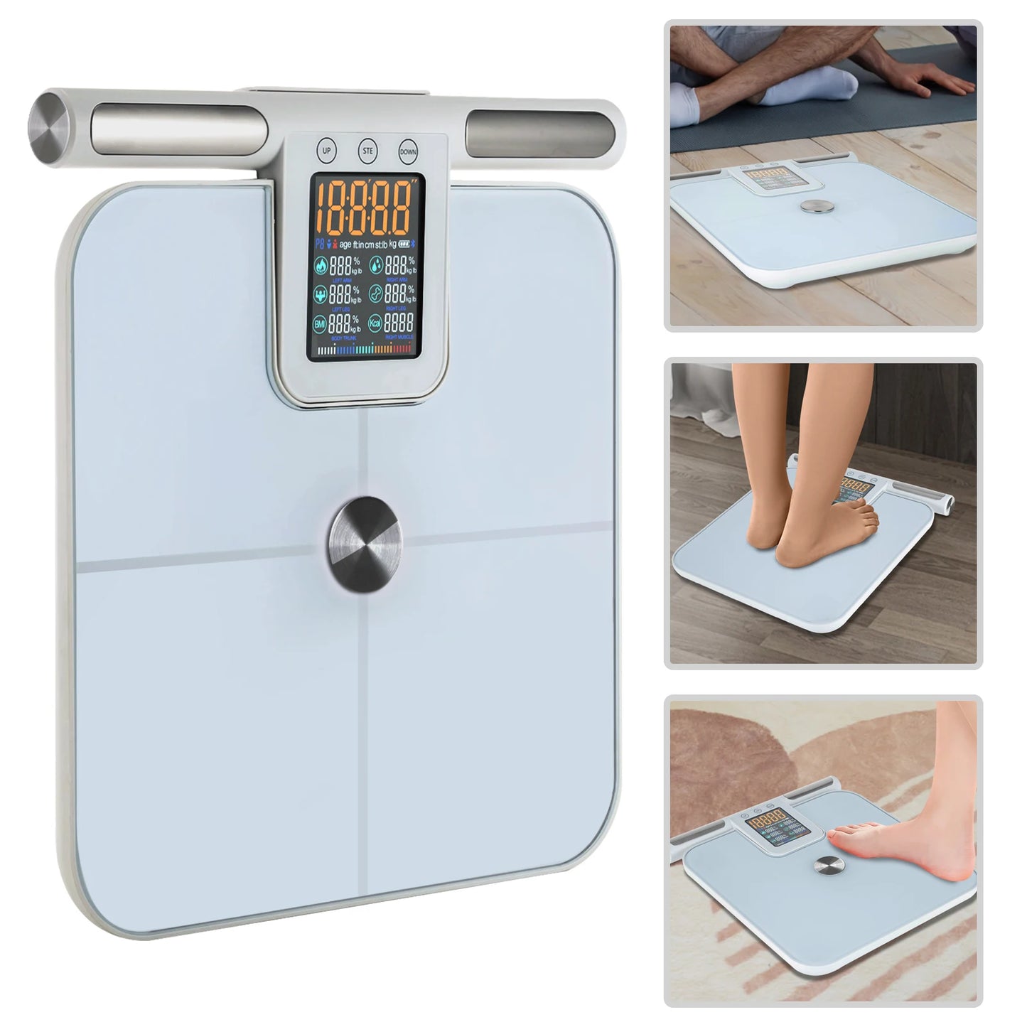 Eight-electrode Intelligent Body Fat Scale Weight BMI Bluetooth Connection Easy to Carry for Pets in Hospitals Homes