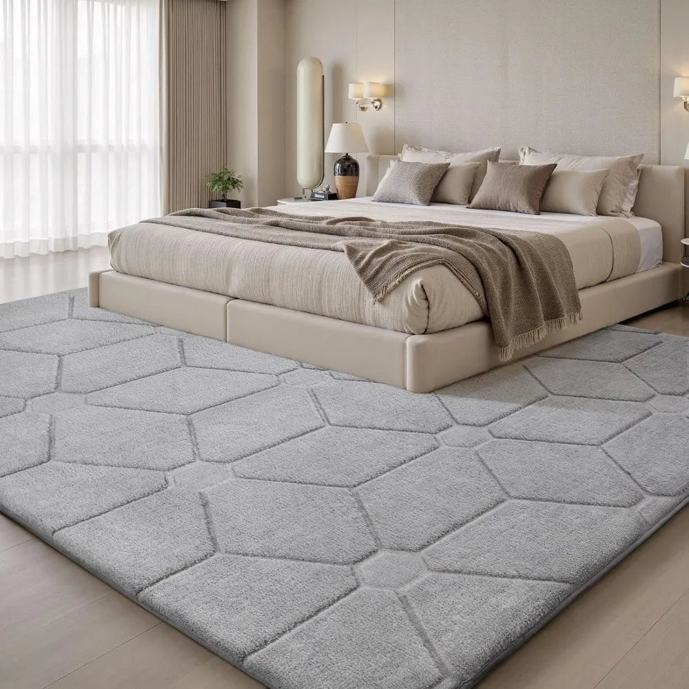 Hign-concerned Soft Area Rug Non Slip Machine Washable
