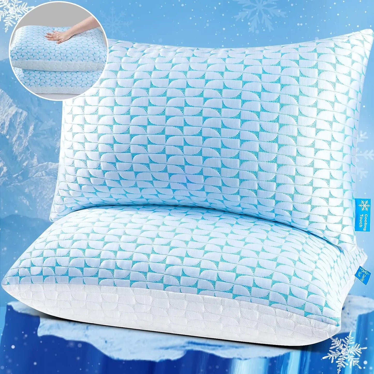 Sichuan Memory Foam Pillows Set Of 2 Firm Cooling Support