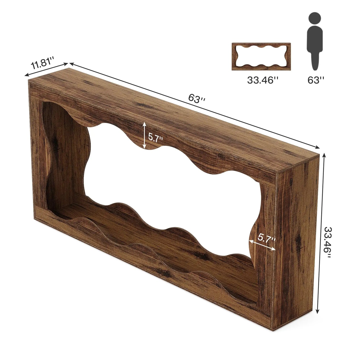 Tribesigns Farmhouse Console Table With Storage For Hallway