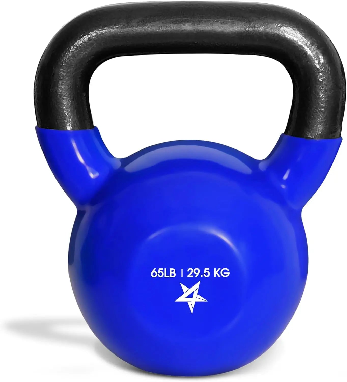 30-65lbs Kettlebells Vinyl Coated Cast Iron for Dumbbell Weights Exercises, Gym, Fitness, Full Body Workout Equipment Push up