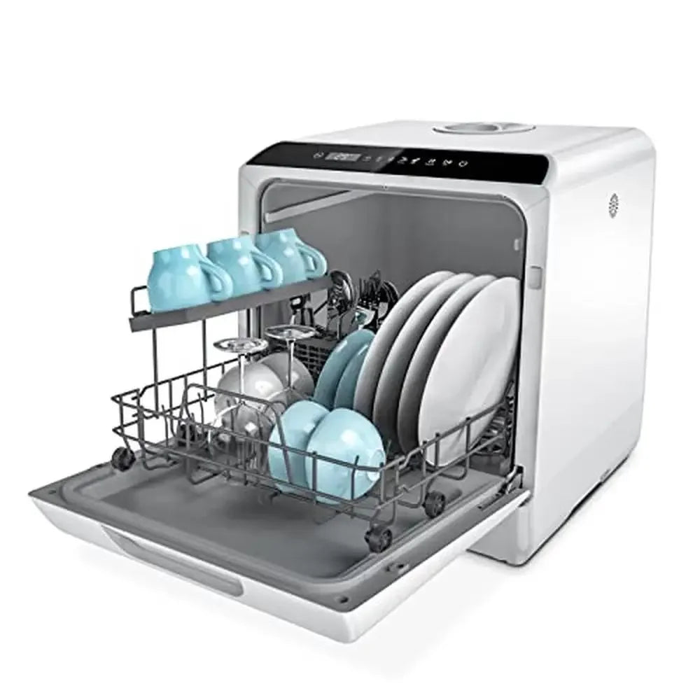 XMSJ Countertop Portable Dishwasher 5 Programs High Temp