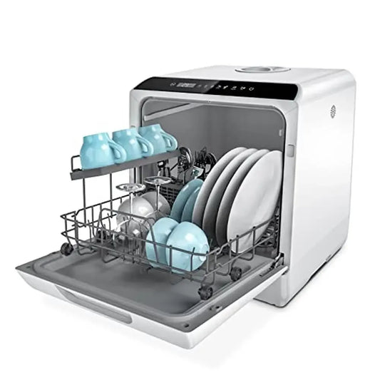 XMSJ Countertop Portable Dishwasher 5 Programs High Temp