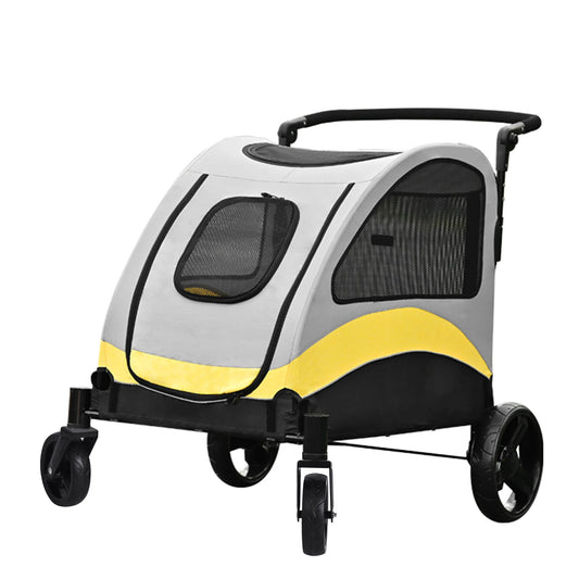 Portable Dog Stroller 4 Wheel Foldable Travel Carrier Pets