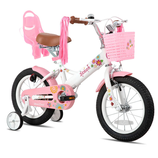 Joystar Kids Bike With Doll Seat And Streamers Girls