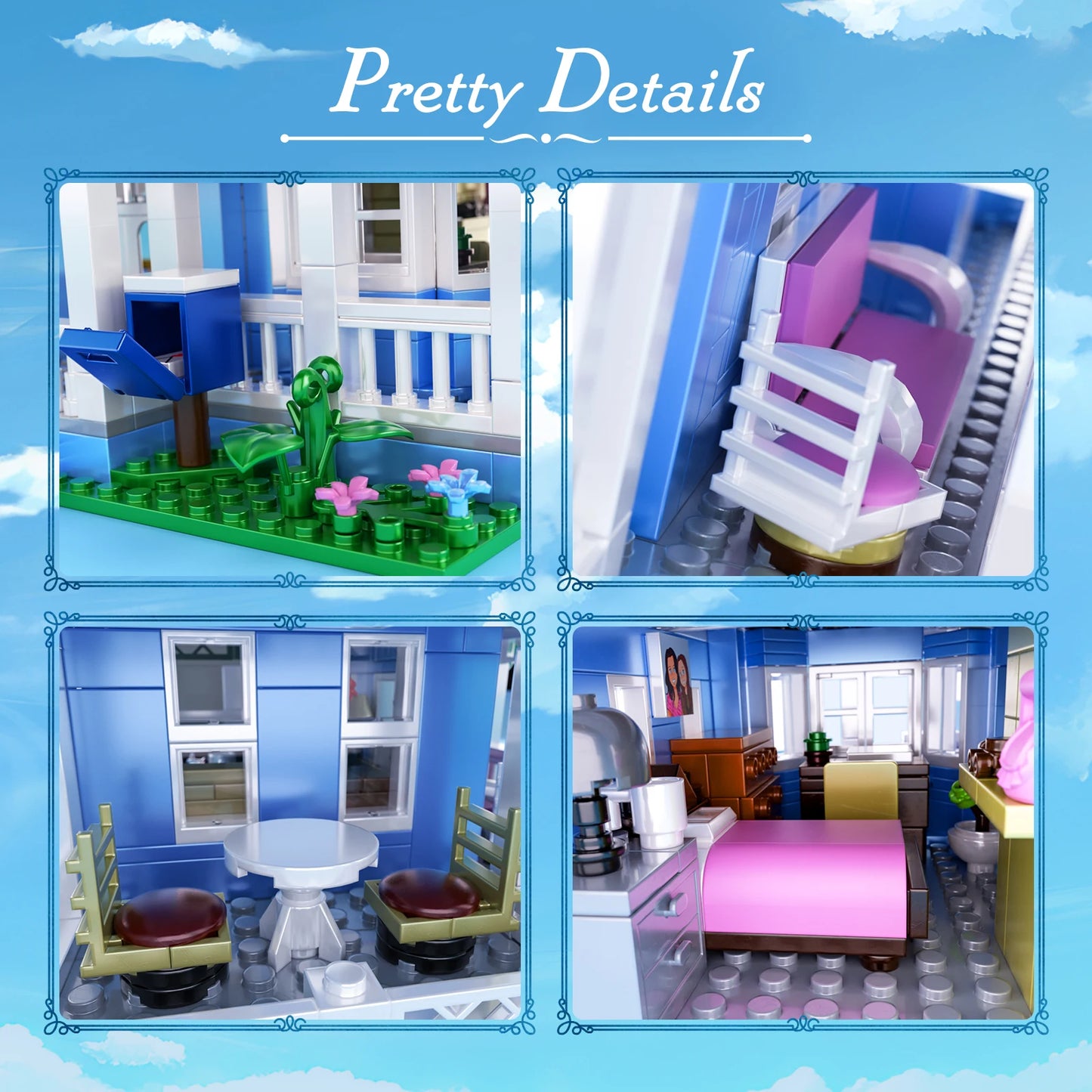 BuildingBoat Villa Palace Building Block Set For Kids
