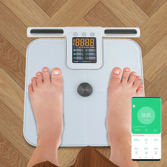 Eight-electrode Intelligent Body Fat Scale Weight BMI Bluetooth Connection Easy to Carry for Pets in Hospitals Homes
