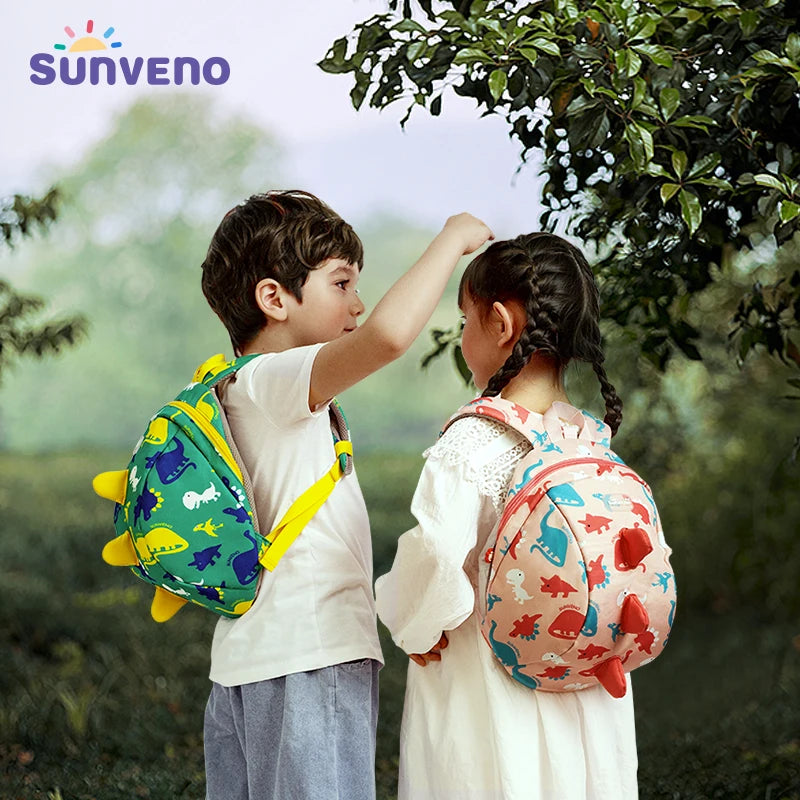 Sunveno Kids Backpack Safety Harness Leash Dinosaur