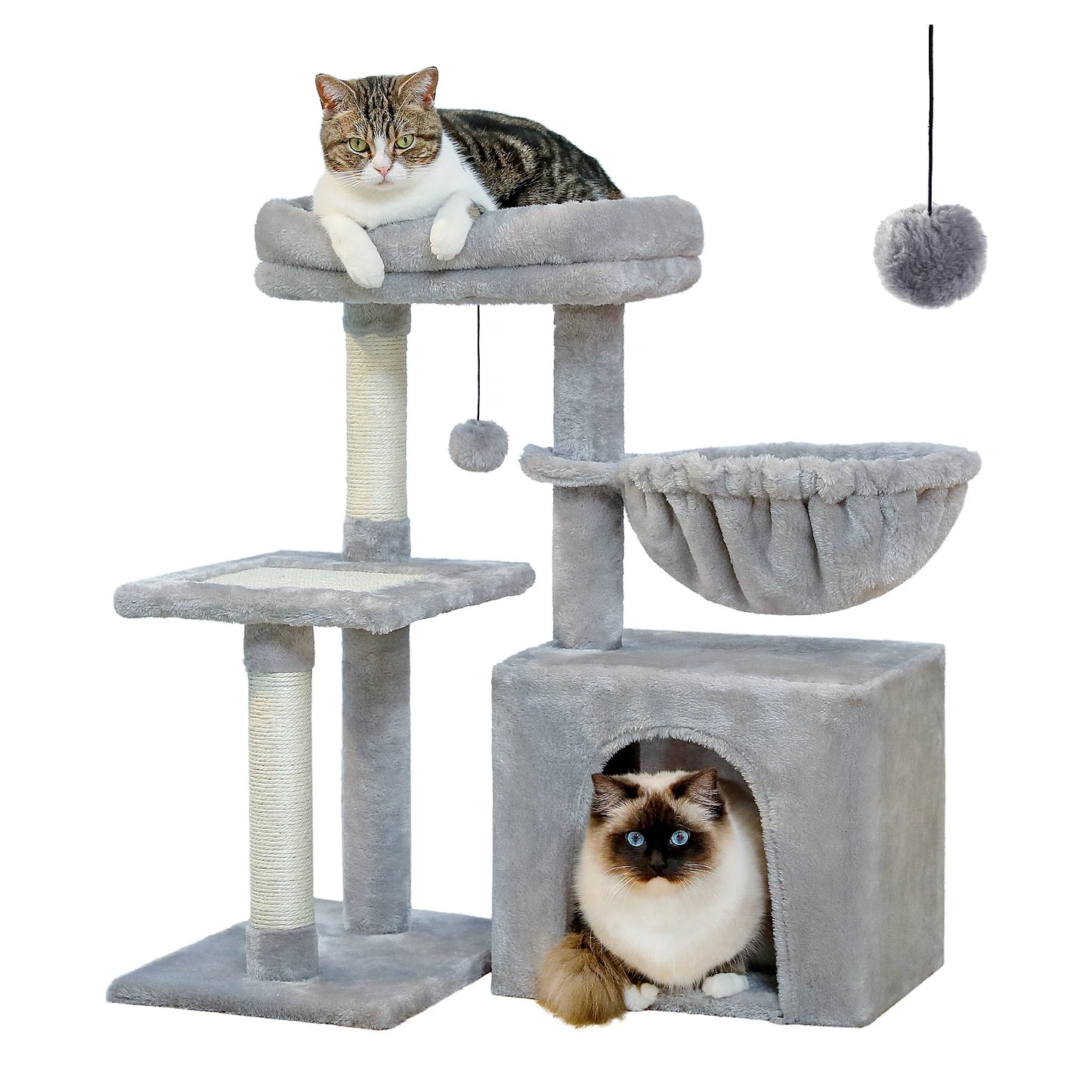 PAWZ Road Cat Tree Indoor Cat Tower With Scratching Posts