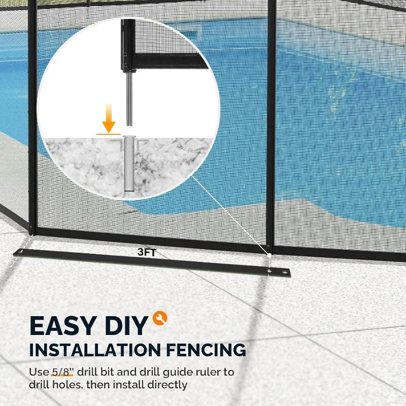 VINGLI Swimming Pool Fence Ground Safety Fencing Secure