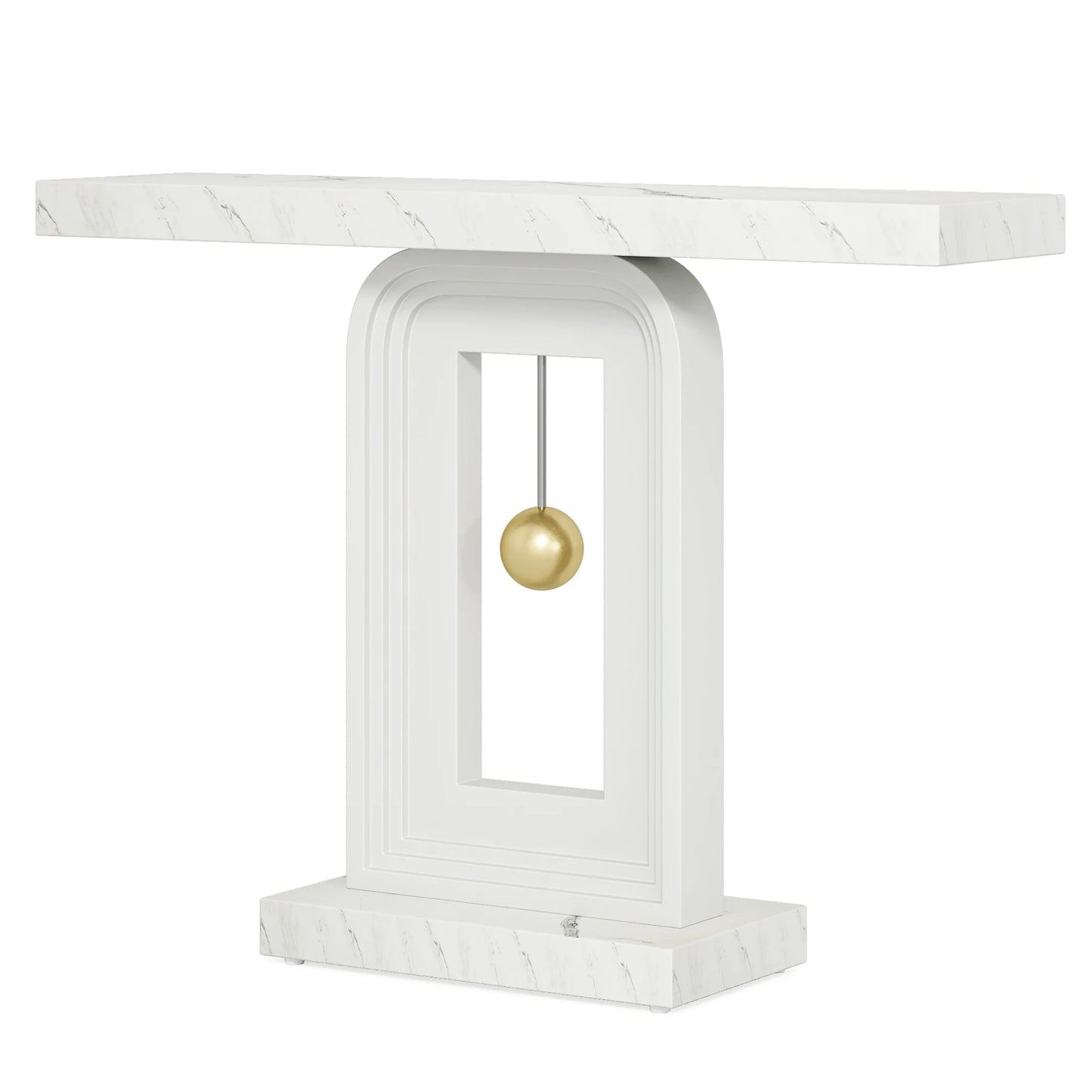 Tribesigns Modern Console Table Pendulum Base For Entryway