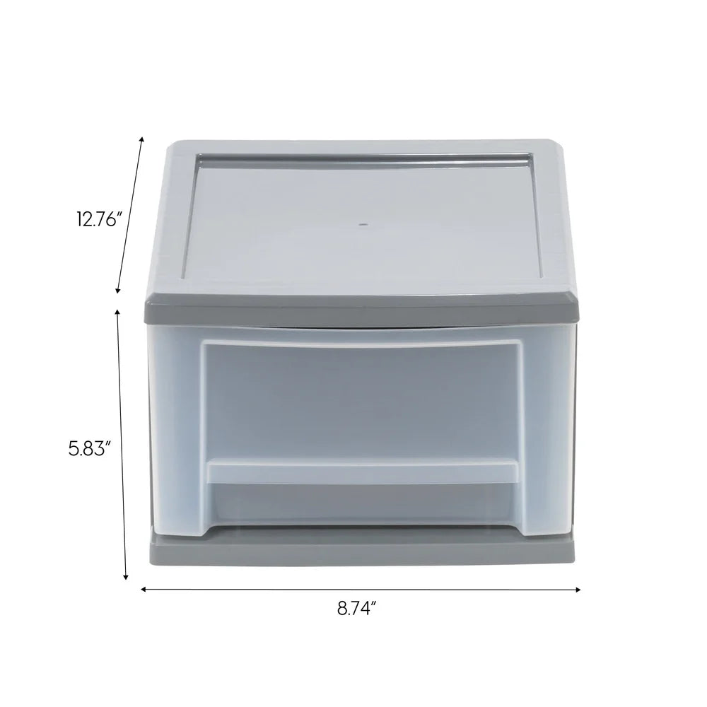 XMSJ Clear Stackable Storage Bins Under Bed Organizers
