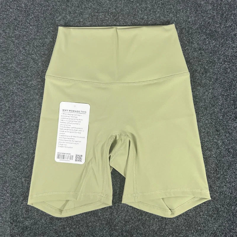 PKWYKLRECN Womens Yoga Shorts High Waist Pockets Breathable