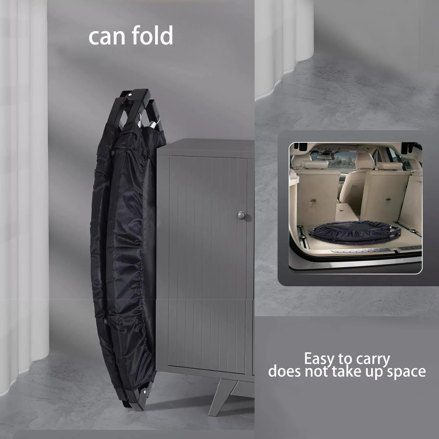 TyrandeRunner Foldable Exercise Trampoline for Home Fitness