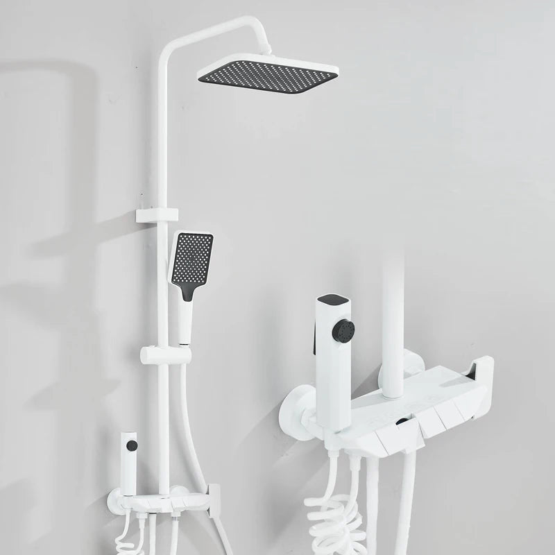 Rozin Digital Display Shower Faucet Set Piano Style