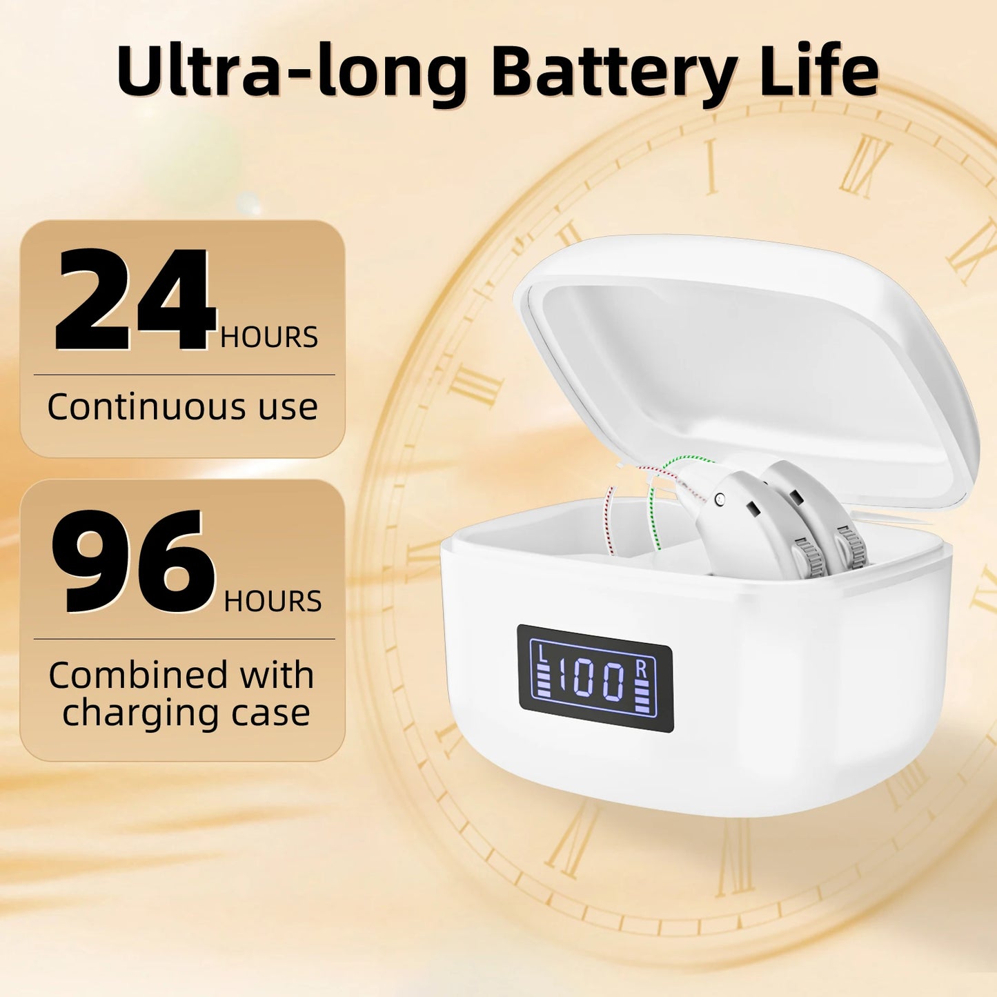 KFCOPTEE Rechargeable Hearing Aids Invisible Ear Amplifiers