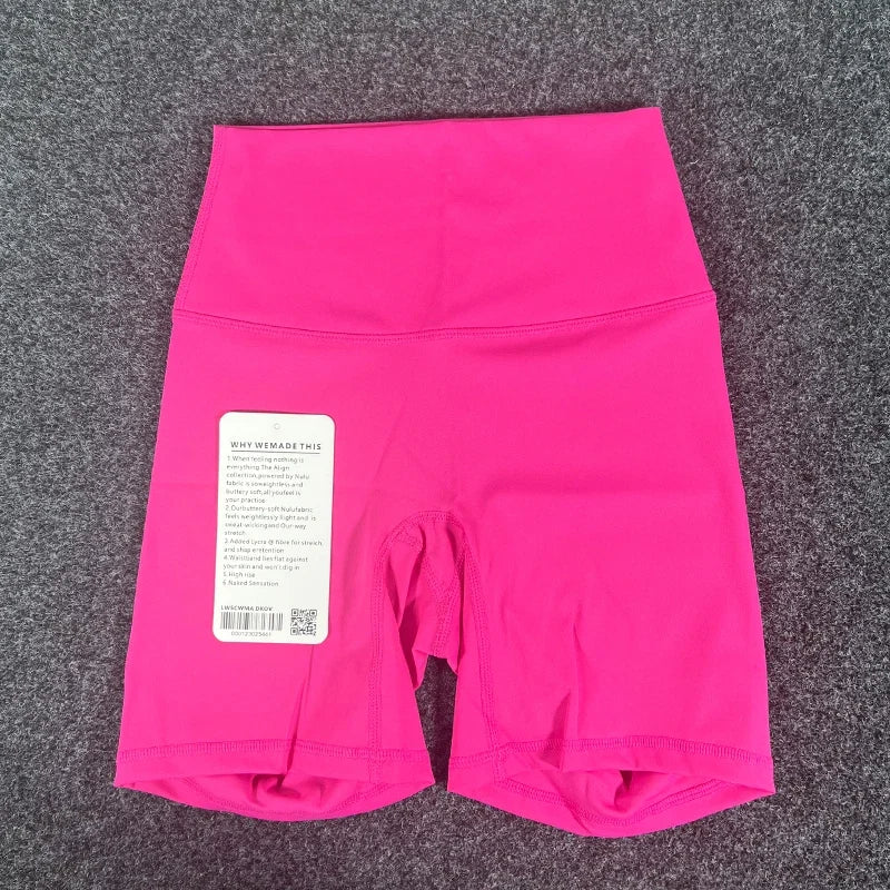 PKWYKLRECN Womens Yoga Shorts High Waist Pockets Breathable
