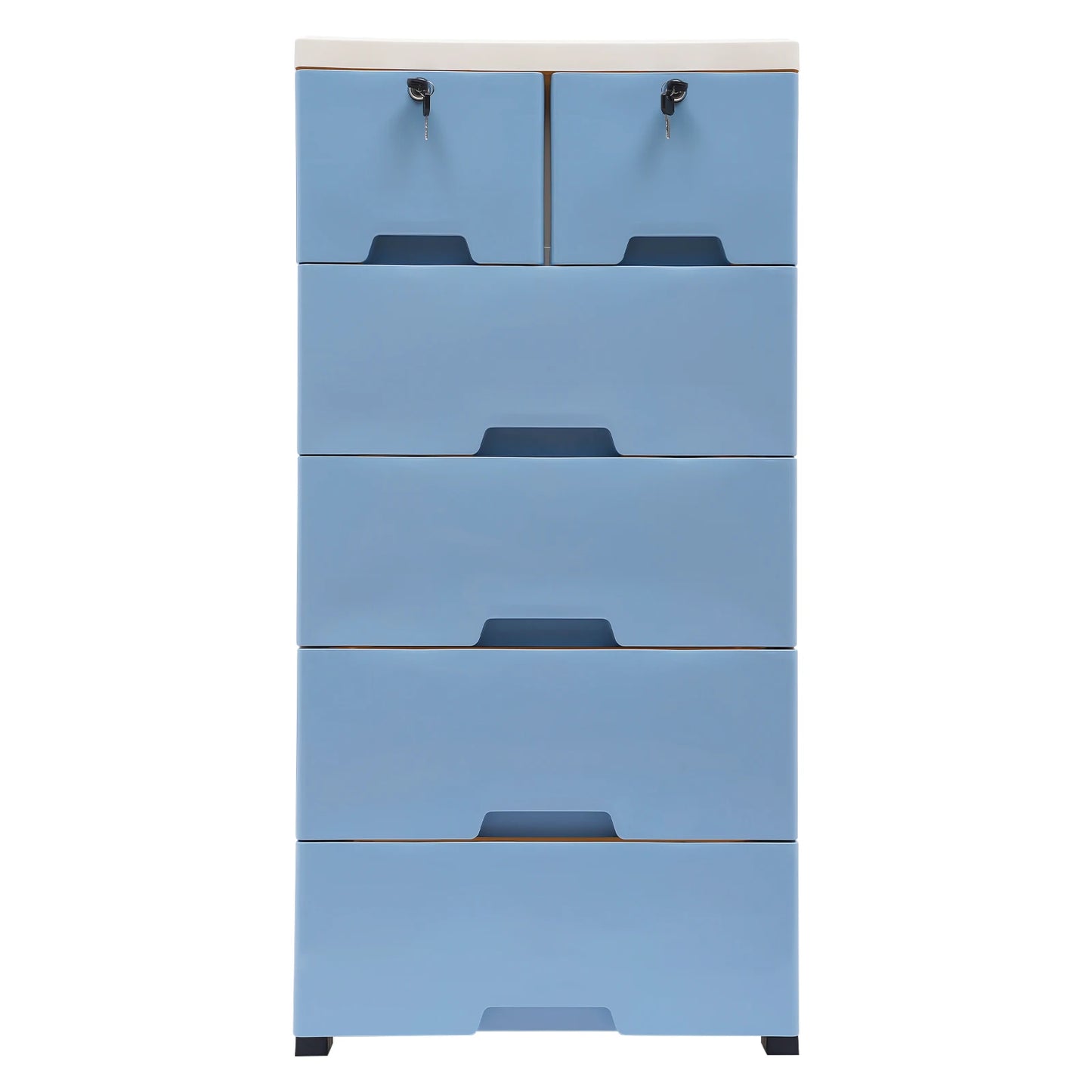 Six Drawer Plastic Dresser Storage Tower for Home Office