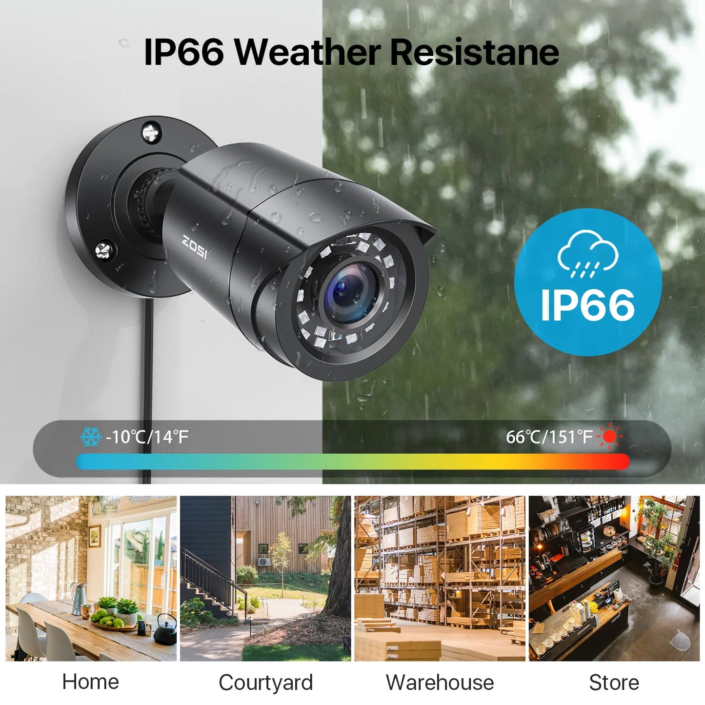 ZOSI 1080P HD TVI Security Cameras 4 Pack For DVR Systems